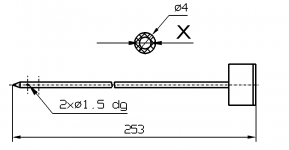 Иглы для инъекторов InjectStar одинарные 4 и 3 мм х 253 мм с разборным штуцером
