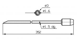 Иглы для инъекторов Schroeder одинарные 3 мм х 352 мм скошенное острие